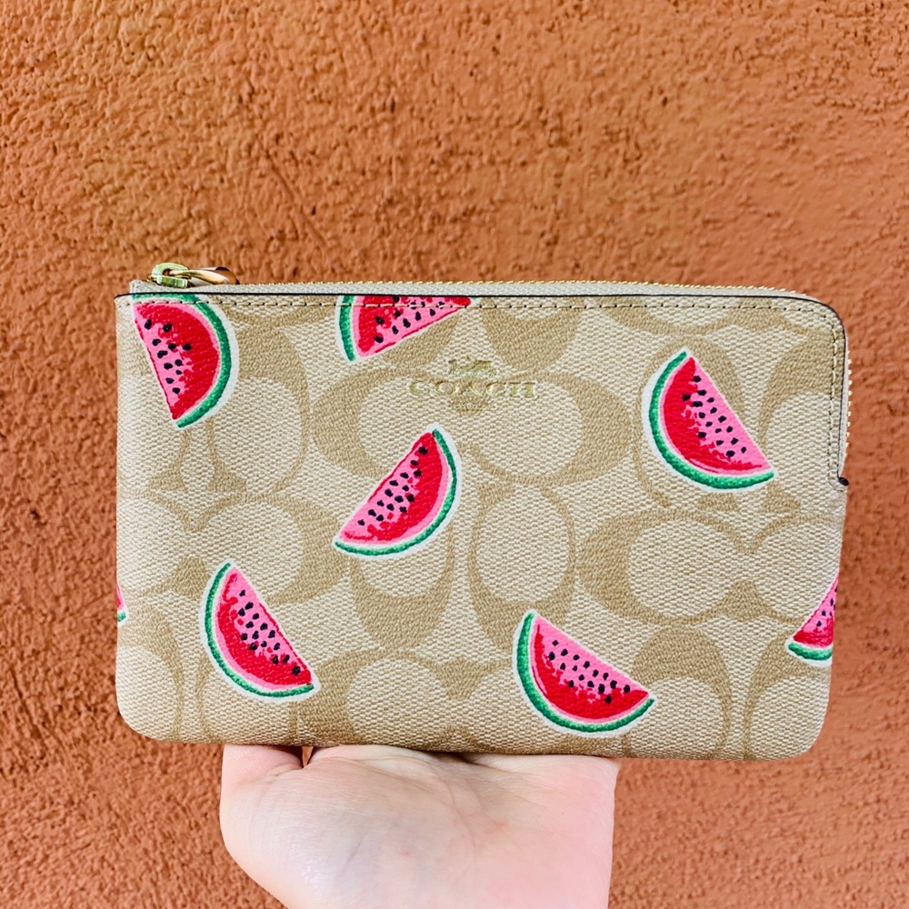 COACH WRISTLET WITH WATERMELON PRINT